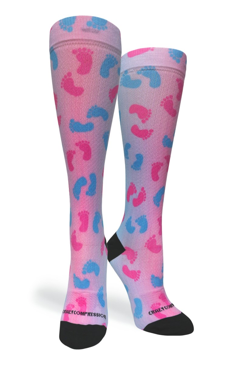 Crazy 360 Footprints Unrevealed OTC Compression Socks (Standard & Extra Wide)
