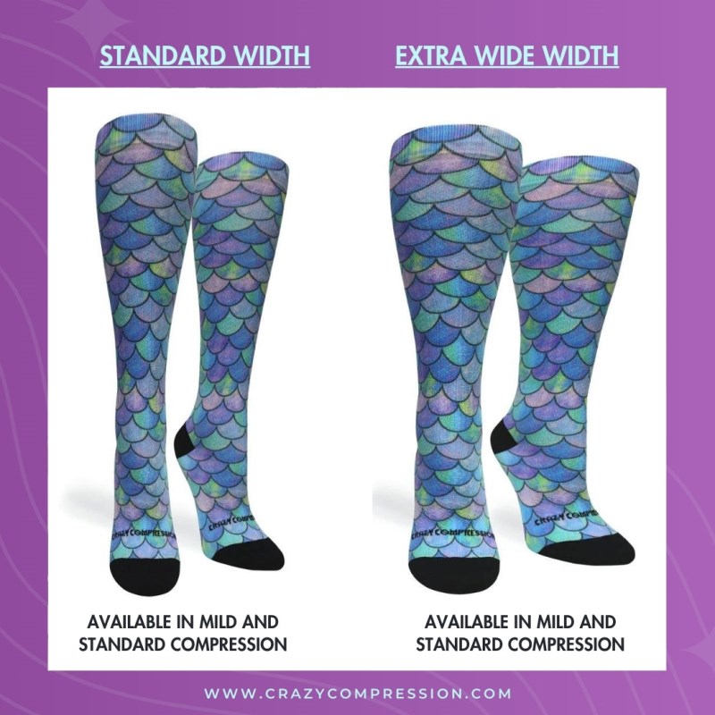 Crazy 360 Footprints Unrevealed OTC Compression Socks (Standard & Extra Wide)