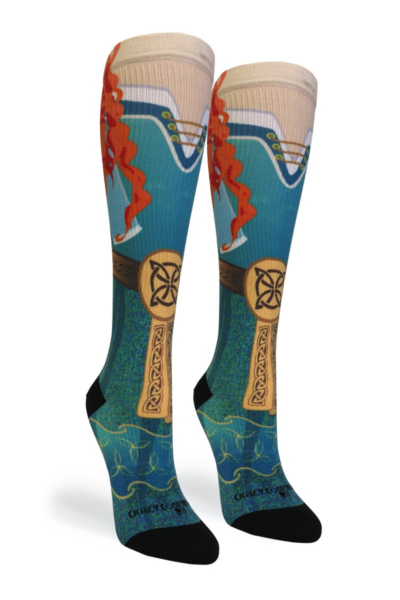 Crazy 360 Highland Princess OTC Compression Socks (Standard & Extra Wide)