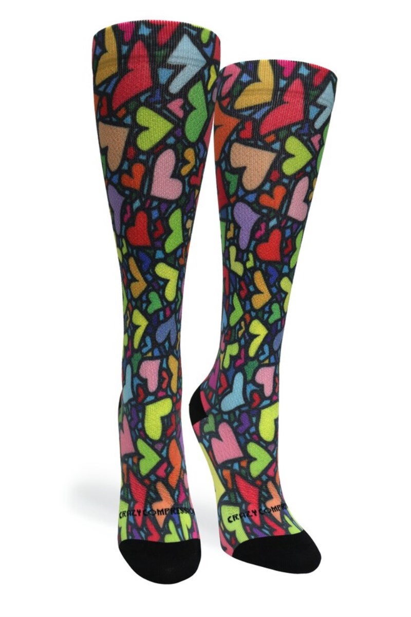 Crazy 360 Stain Glass Hearts