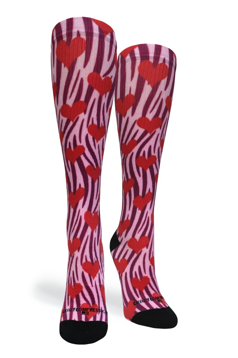 Crazy 360 Zebra Hearts