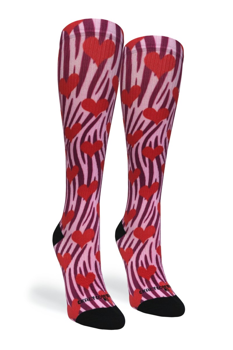 Crazy 360 Zebra Hearts
