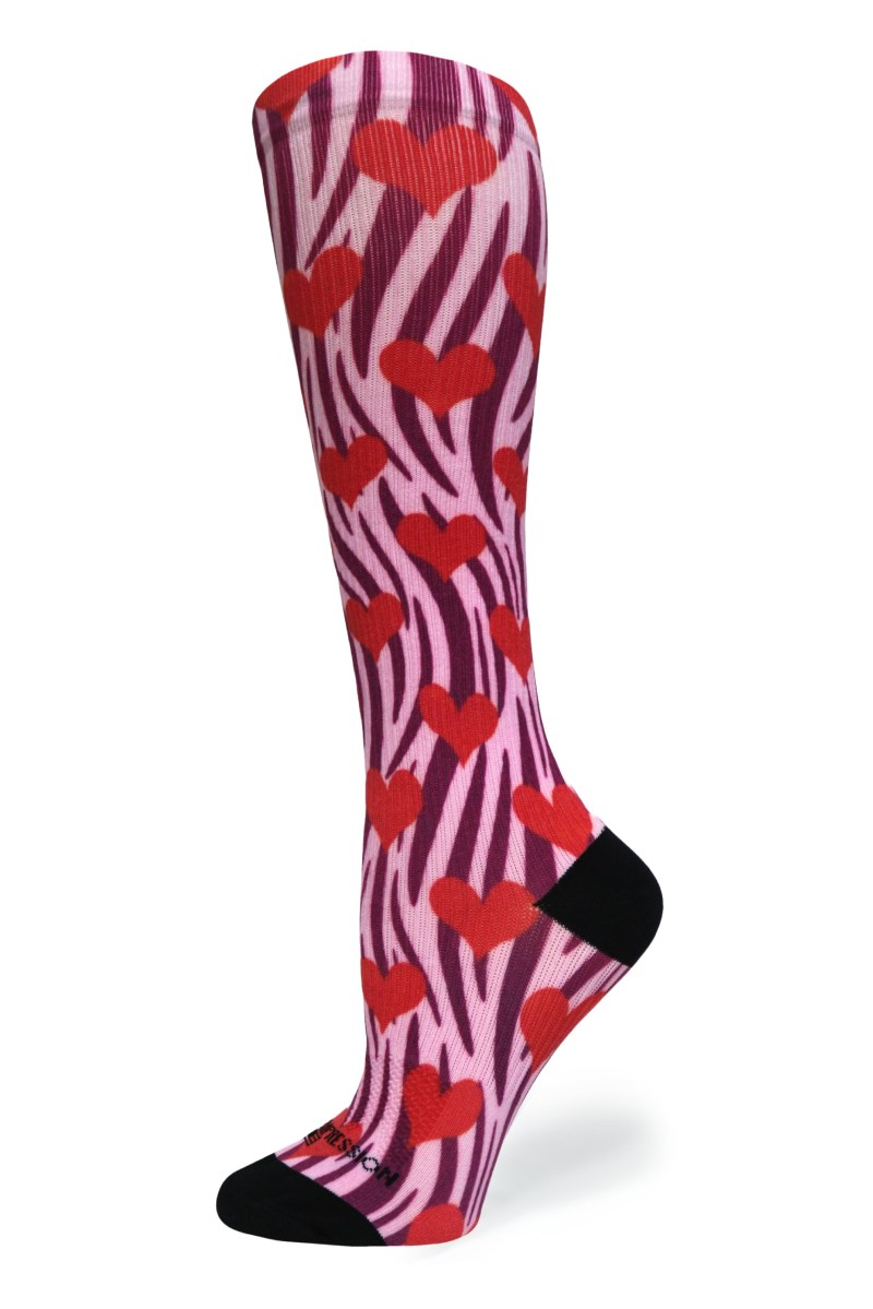 Crazy 360 Zebra Hearts