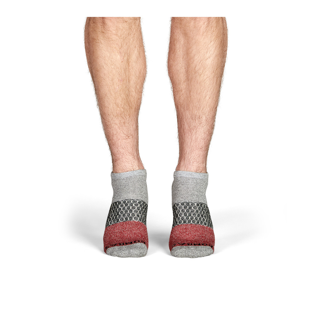 Bombas Men's Tri-Block Marl Ankle Sock 6-Pack