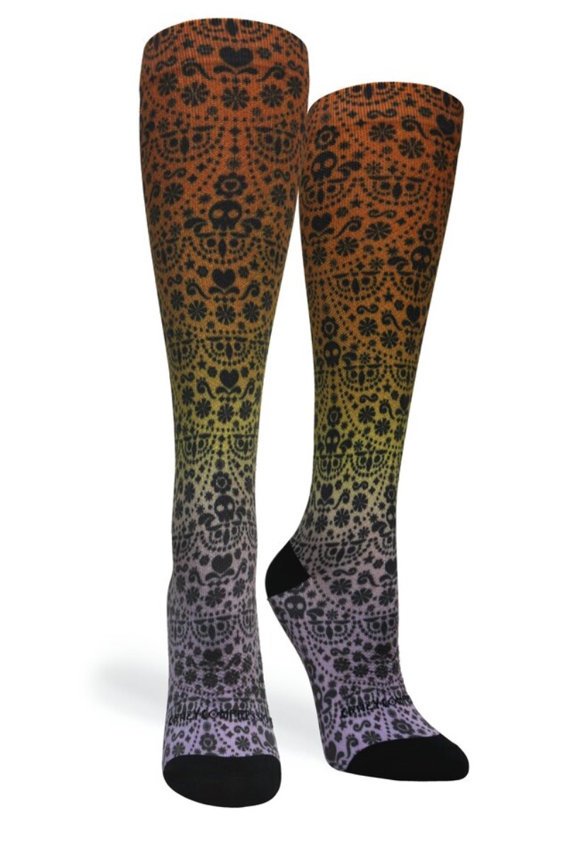 Crazy 360 Skull Ombré OTC Compression Socks (Standard & Extra Wide)