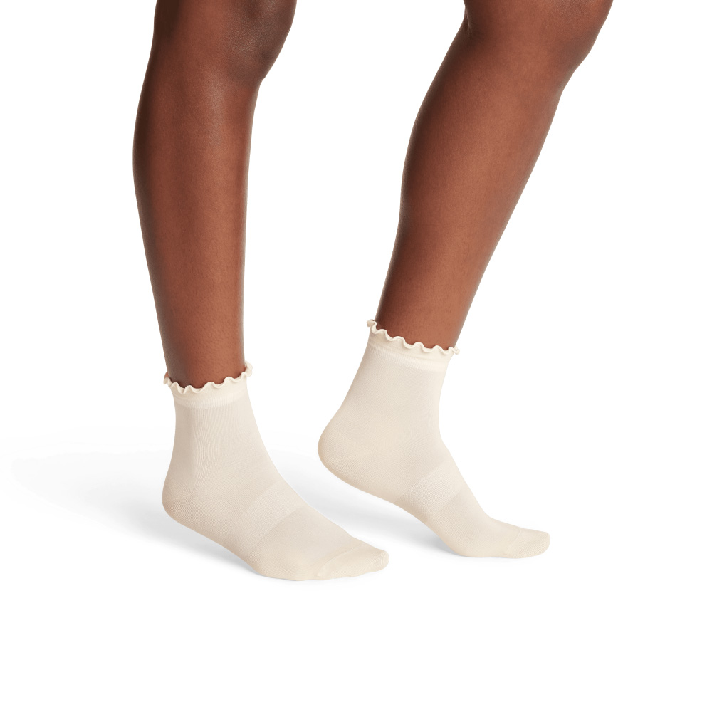 Bombas Women's Lightweight Frill Quarter Socks