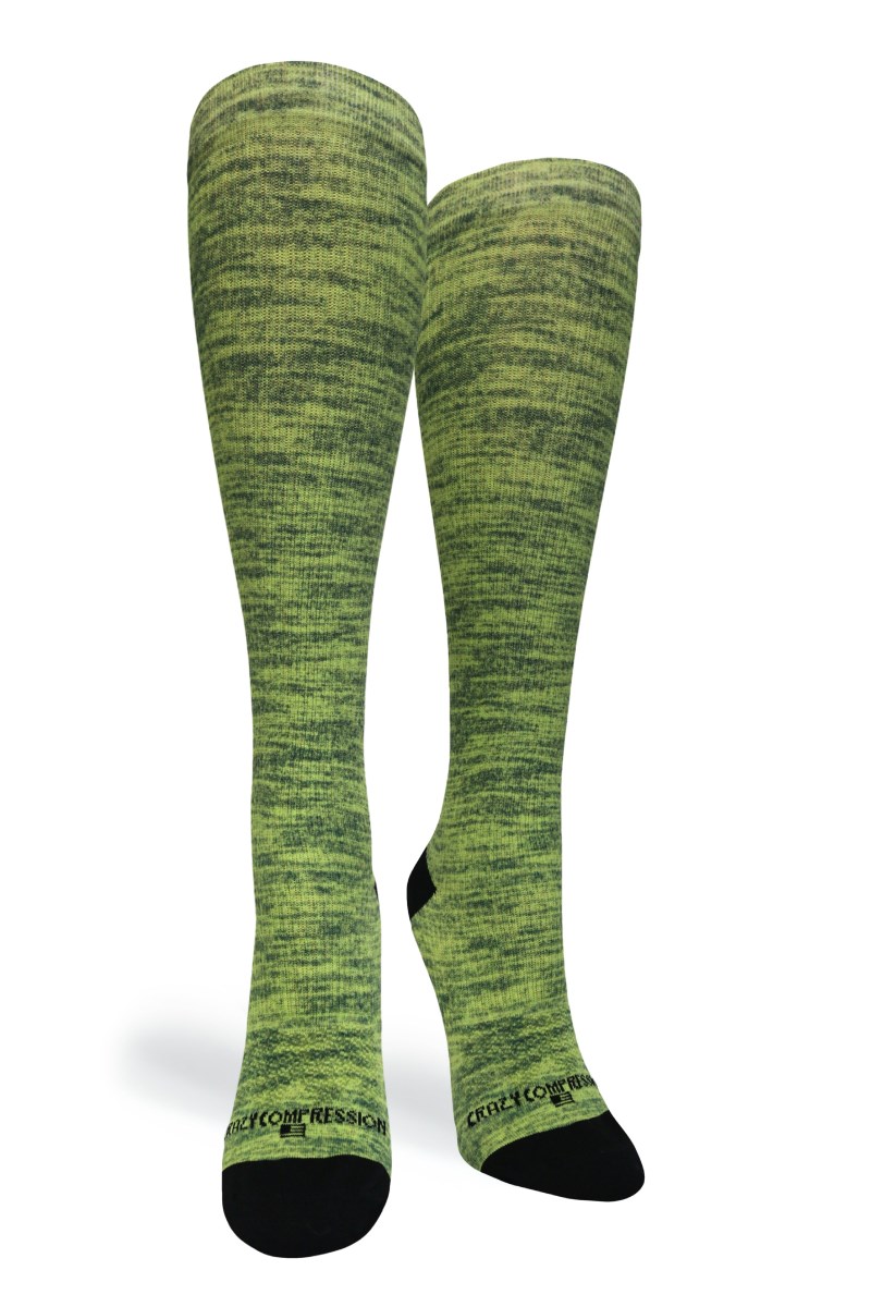 Crazy 360 Yellow Heather OTC Compression Socks (Standard & Extra Wide)