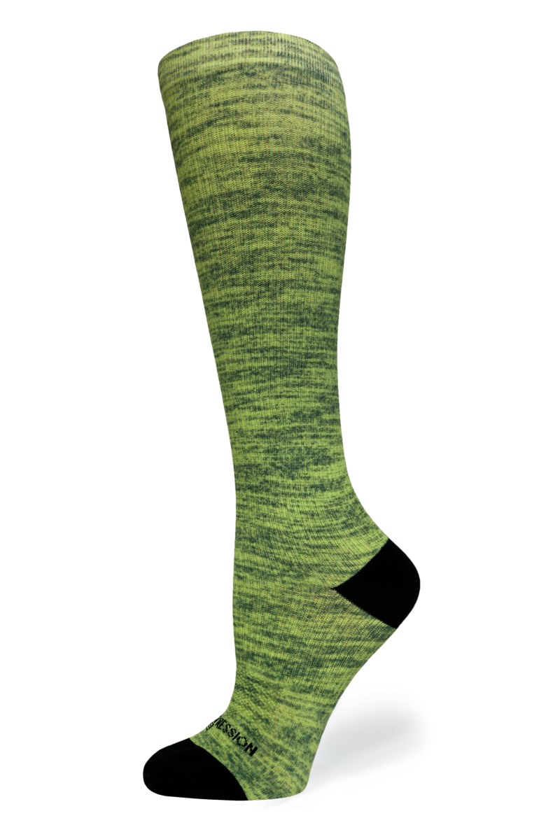 Crazy 360 Yellow Heather OTC Compression Socks (Standard & Extra Wide)