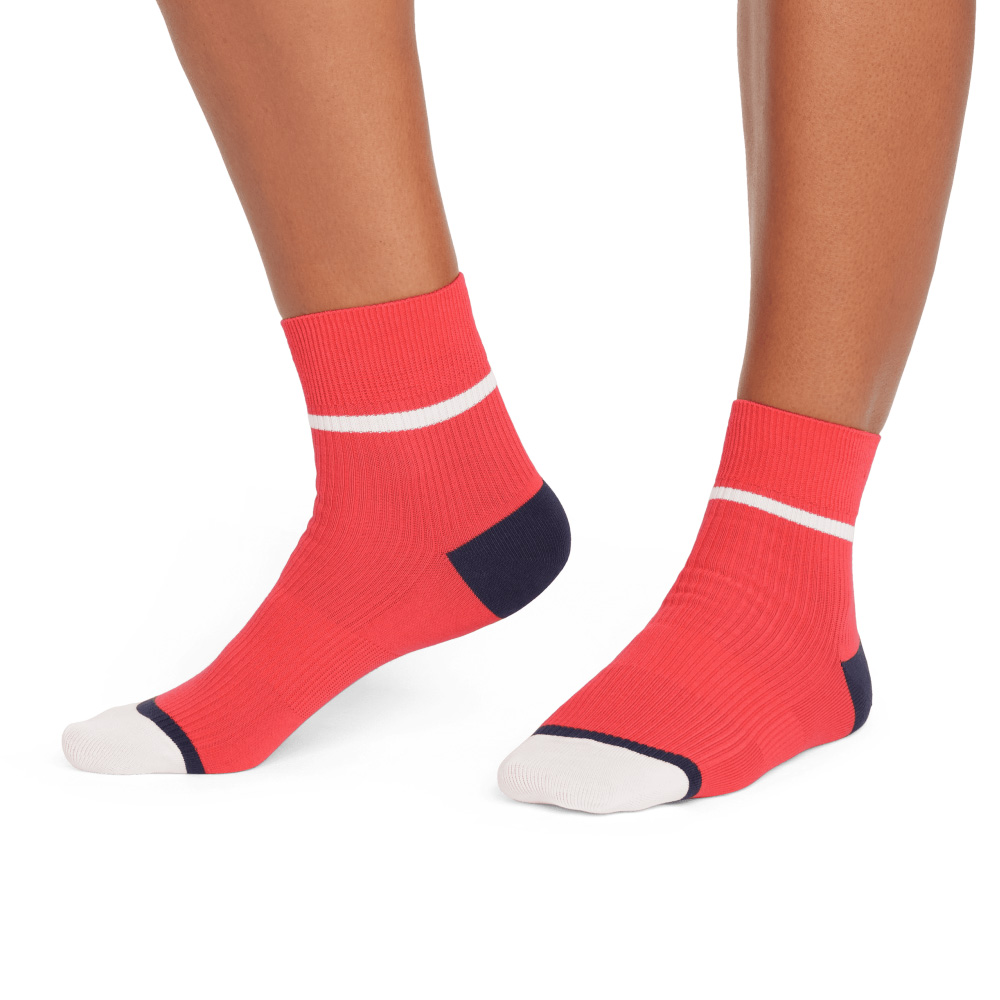 Bombas Women's Lightweight Ribbed Quarter Sock 4-Pack