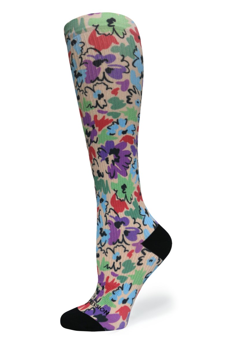 Crazy 360 Myrtle Gardens OTC Compression Socks (Standard & Extra Wide)